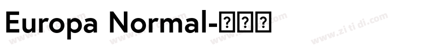 Europa Normal字体转换